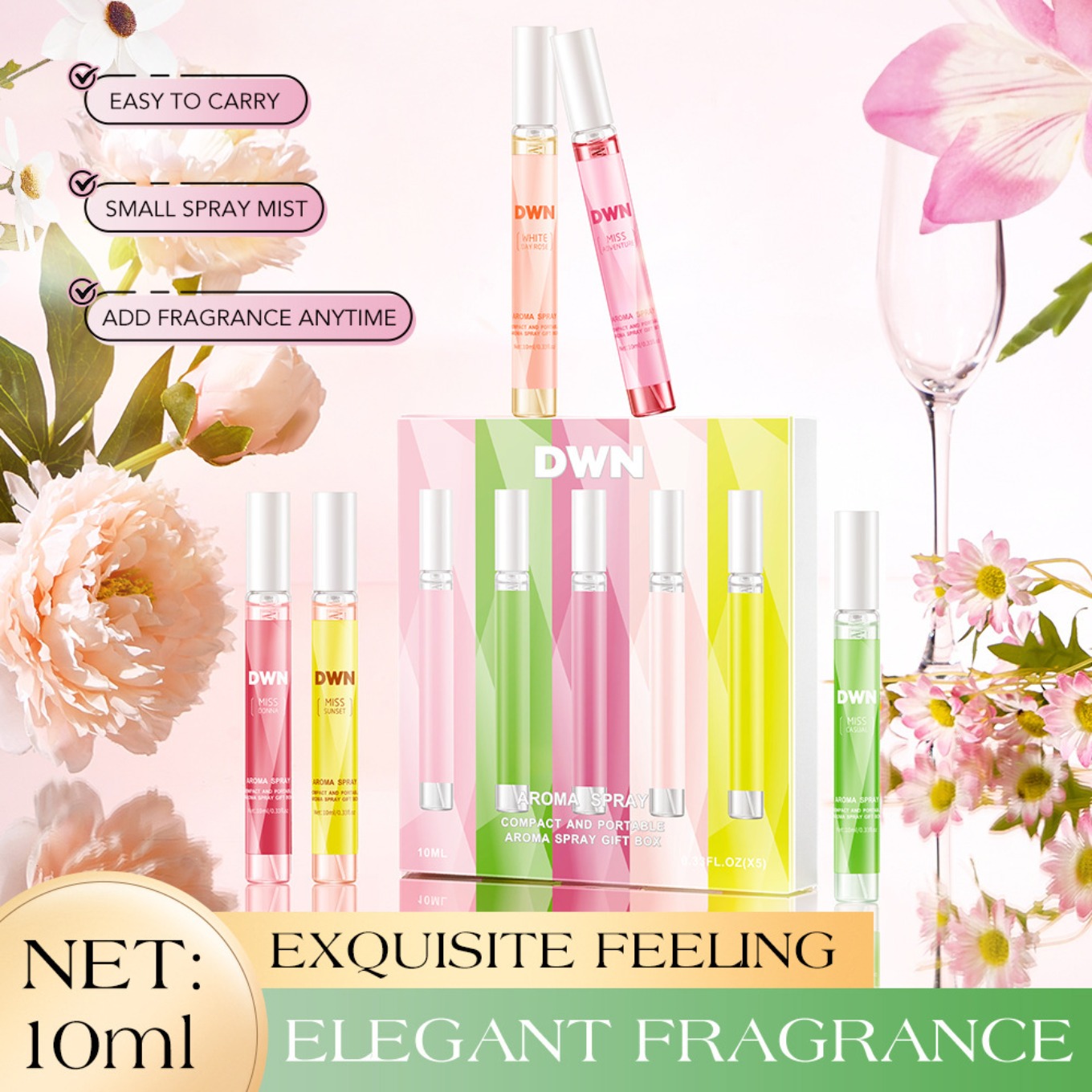 Perfume And Fragrance Are Same - Набор пробников ароматов без спирта, 10